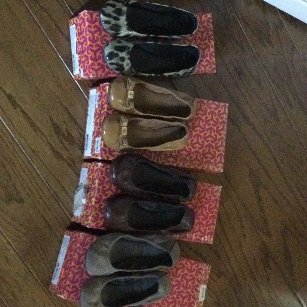Tory Burch Leopard and Brown Flats Collection